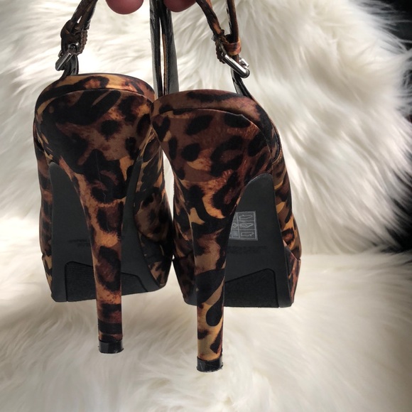 Nine West Animal Print Sling Back Stilettos - Picture 5 of 8